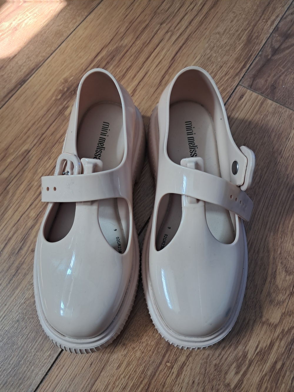 Mini Melissa Girls' Glossy Blush Mary Jane Shoes